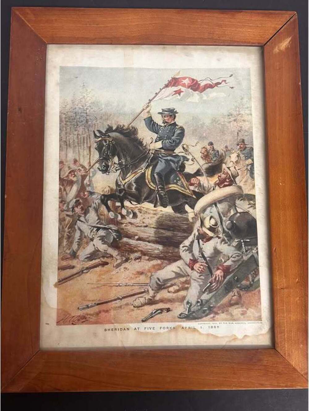 1912 Sheridan at Five Forks Civil War Print